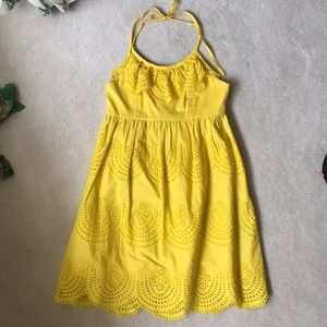 TIBI eyelet halter dress- 100% cotton